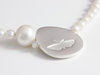 Pearl Necklace Butterfly Silver
