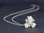 Silver Pendant Water Lily small