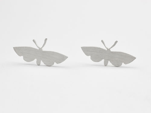 Silver stud earrings Little Butterfly