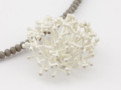 Necklace Silver Coral